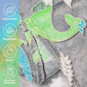 Luminous Unicorn Dinosaur Throw Blanket