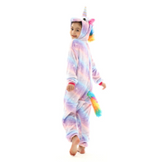 Light Purple Stitch Fannel Pajamas Children Pikachu Sleepwear